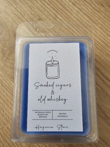 Zdjęcie oferty: Sojowy wosk do kominka o zapachu Smoked Cigars & Old Whiskey