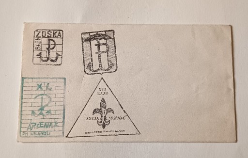 Zdjęcie oferty: Koperta Rajd Arsenał ZHP 1943 r