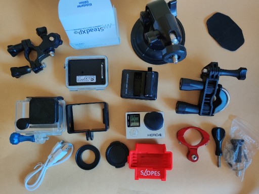 Zdjęcie oferty: GoPro 4 Black 4k zestaw sportowy, stabizator i dodatki 