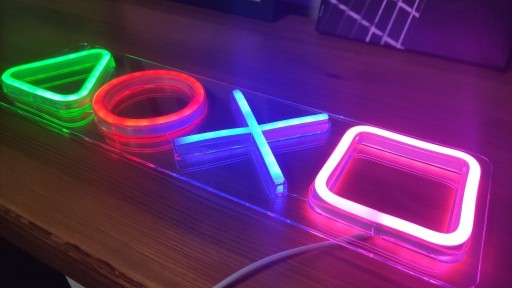Zdjęcie oferty: Neon LED światło gammingowe stream do pokoju