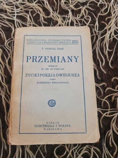 Zdjęcie oferty: Życie i poezja Owidjusza 1933