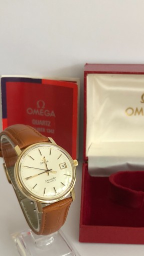Zdjęcie oferty: Omega Seamaster 14K, złoty zegarek, komplet, SUPER