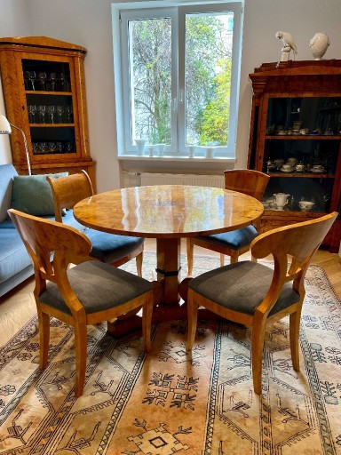 Zdjęcie oferty: Biedermeier Zestaw Stół i Krzesła