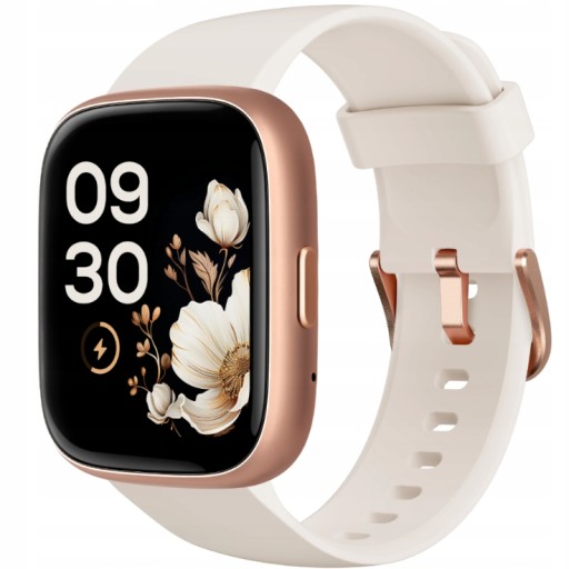 Zdjęcie oferty: SMARTWATCH ZEGAREK OPASKA BEŻOWY WIADOMOŚCI FITNES IP68