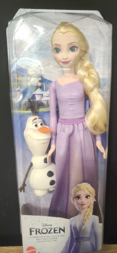 Zdjęcie oferty: Frozen Kraina lodu lalka Elsa i Olaf HLW67 Elza
