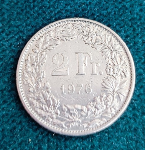 Zdjęcie oferty: Frank Szwajcarski- 2 franków z 1968 r. 