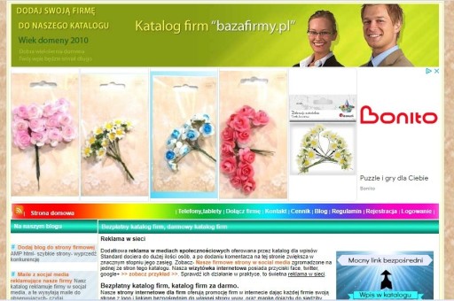 Zdjęcie oferty: Sprzedam domenę bazafirmy.pl, blog, stronę na face