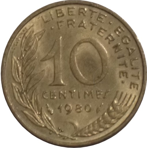 Zdjęcie oferty: Francja 10 centymów z 1980 roku - OB. MOJĄ OFERTĘ