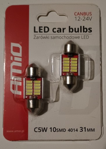 Zdjęcie oferty: Żarówki rurkowe LED Amio. 31 mm