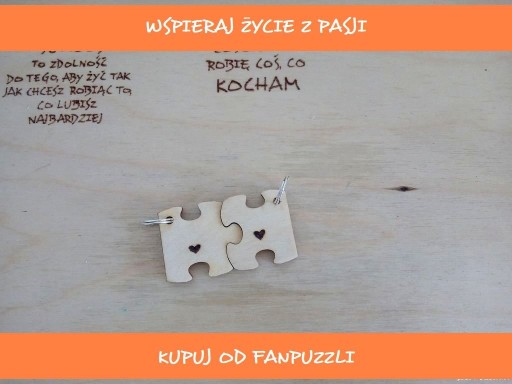 Zdjęcie oferty: brelok dla par puzzle zakochana para SZEPT