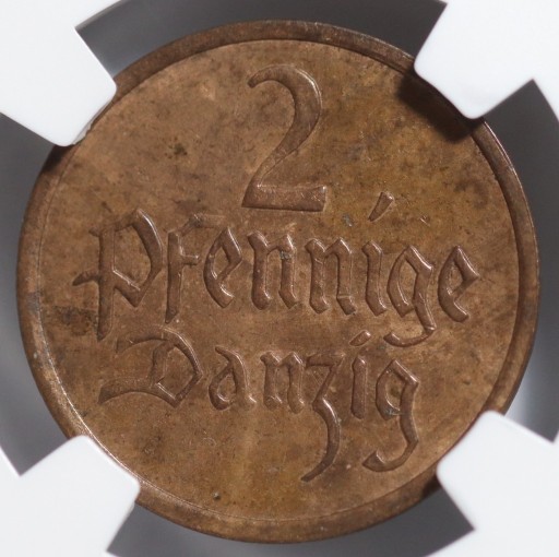 Zdjęcie oferty: WMG, 2 fenigi pfennige 1937 NGC MS 60 BN