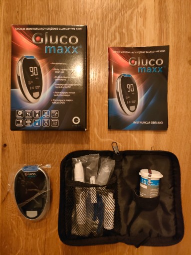 Zdjęcie oferty: GLUKOMETR GLUCOMAXX - KOMPLET, NIEUŻYWANY