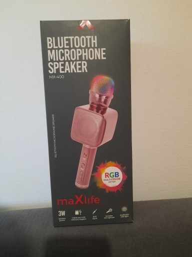 Zdjęcie oferty: Maxlife mikrofon z głośnikiem Bluetooth MX-400