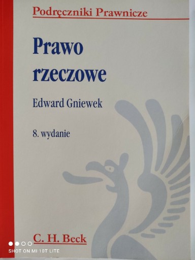 Zdjęcie oferty: Prawo rzeczowe Edward Gniewek