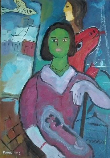 Zdjęcie oferty: Marc Chagall, Portret Vavy Chagall, 42x29,7