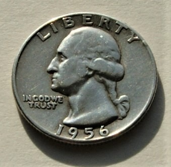 Zdjęcie oferty: 25 cent 1956 quarter dollar Washington Stan !!