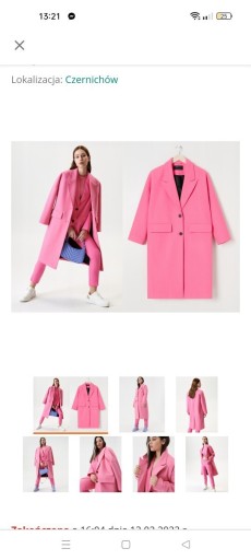 Zdjęcie oferty: Piękny płaszcz pink barbie Sinsay xxs 