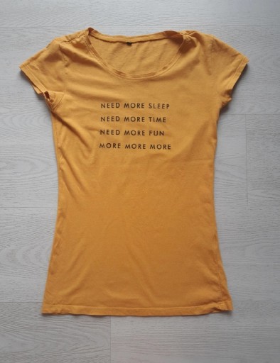 Zdjęcie oferty: Żółta bluzka t-shirt Sinsay 34,XS 