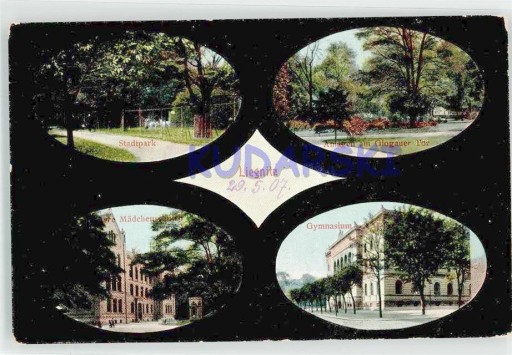 Zdjęcie oferty: LEGNICA Liegnitz Stadtpark Anlagen Gymnasium 1907