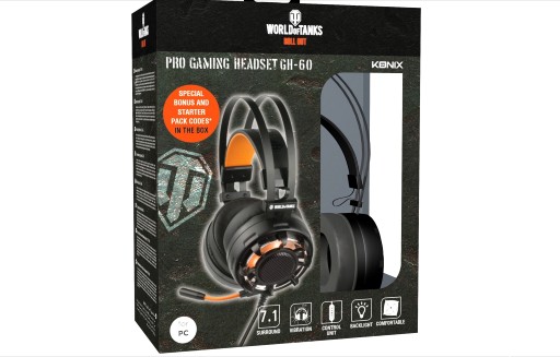 Zdjęcie oferty: Słuchawki pro gaming headset GH-60 konix WoT