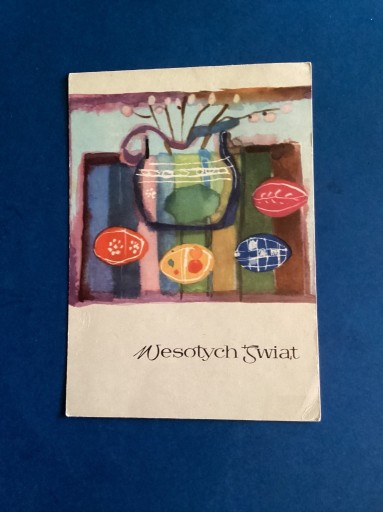 Zdjęcie oferty: 2690. WIESŁAWA GROSSET - POCZTÓWKA - „WIELKANOC” - 1965 rok