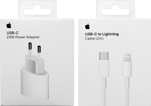 Zdjęcie oferty: Zestaw ładowarka Apple iPhone 20W kabel 2m USB-C