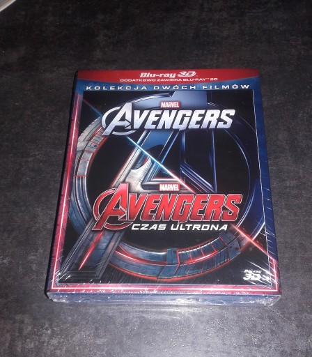 Zdjęcie oferty: Avengers/Avengers Czas Ultrona 2D+3D Dubbing Folia