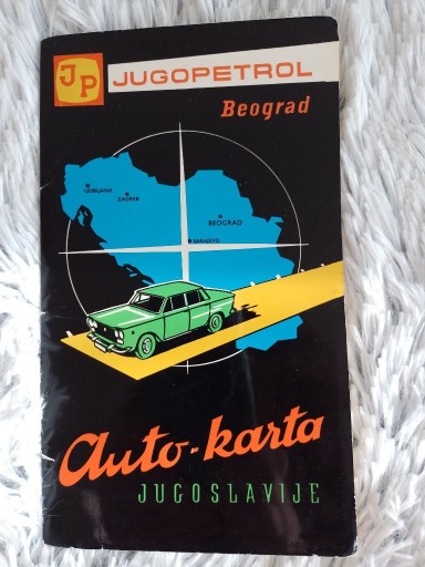 Zdjęcie oferty: JUGOPETROL BEOGRAD AUTO-KARTA JUGOSLAVIJE 1976