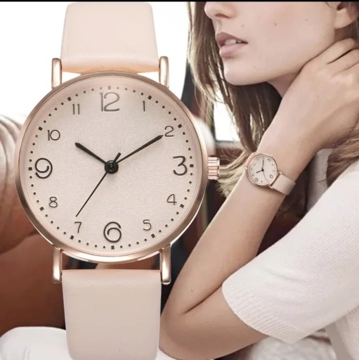 Zdjęcie oferty: Zegarek damski / różowy pasek / nowy 