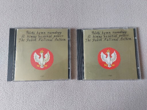 Zdjęcie oferty: Polski Hymn Państwowy audio CD płyta unikat 2 szt