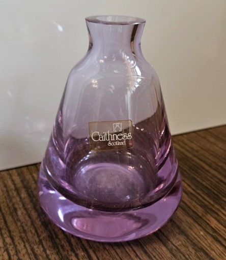 Zdjęcie oferty: CAITHNESS Scotland solidny szklany wazon 