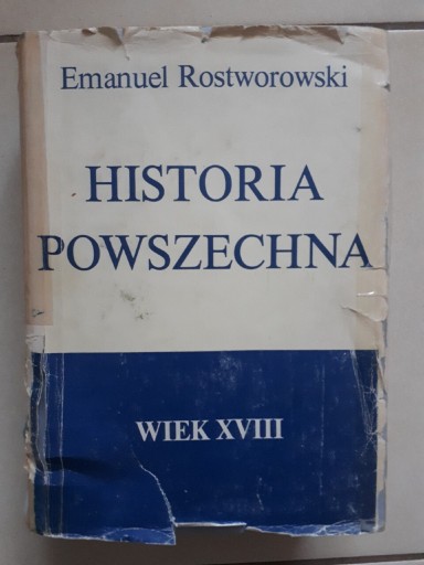 Zdjęcie oferty: Historia powszechna XVIII w. Rostworowski