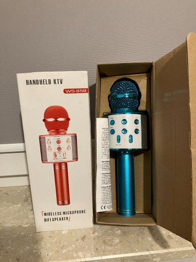 Zdjęcie oferty: Wireless microphone hifi speaker - mikrofon bezprzewodowy karaoke niebieski