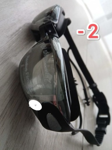 Zdjęcie oferty: Okulary pływackie dla krótkowidza -2 dioptrii