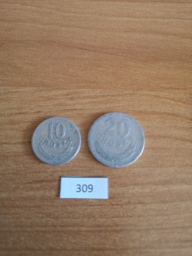 Zdjęcie oferty: 10 gr i 20 gr  1961 rok (309)