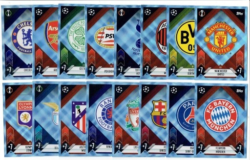 Zdjęcie oferty: KOMPLET 31 KART LOGO BLUE CRYSTAL PARALLEL - MATCH ATTAX 2024/25