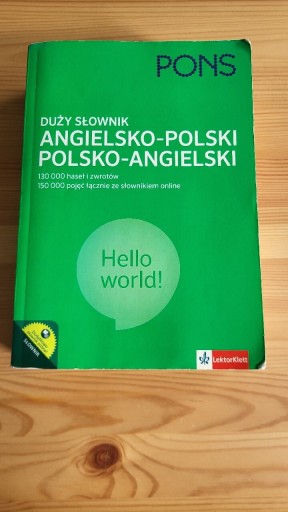 Zdjęcie oferty: PONS. Duży słownik angielsko-polski i PL-ENG