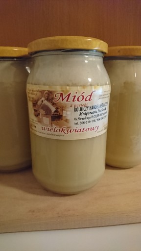 Zdjęcie oferty: Wielokwiatowy miód z Borów Tucholskich 0,9l, 1200g