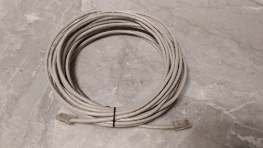 Zdjęcie oferty: Kabel sieciowy internetowy okrągły z wtykami, 10m