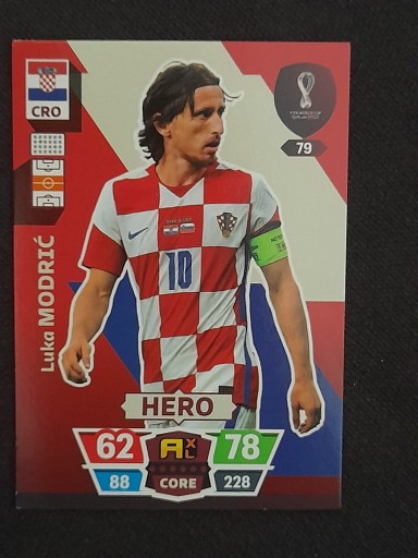 Zdjęcie oferty: PANINI WORLD CUP QATAR 2022 HERO 79 Modric