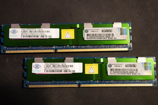 Zdjęcie oferty: Pamięć 16GB (2x8GB) Nanya 8GB 2Rx4 PC3-10600R