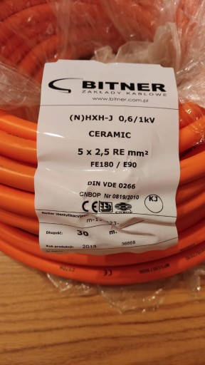 Zdjęcie oferty: Kabel energetyczny ognioodporny (N)HXH-J FE180/E90