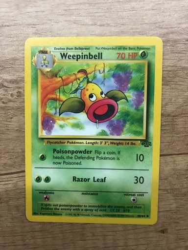 Zdjęcie oferty: Karta Pokemon WeepinbellJungle 48/64