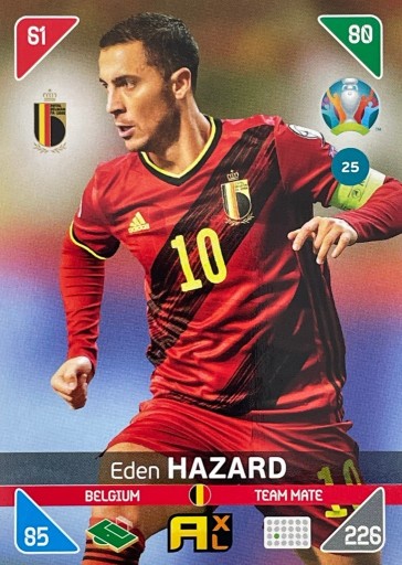 Zdjęcie oferty: Karta Euro 2020 KICK OFF Eden Hazard (nr. 25)