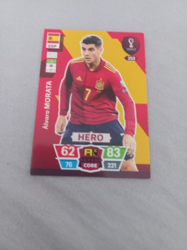 Zdjęcie oferty: karta Fifa Word Cup qatar 2022 252 Alvaro Morata