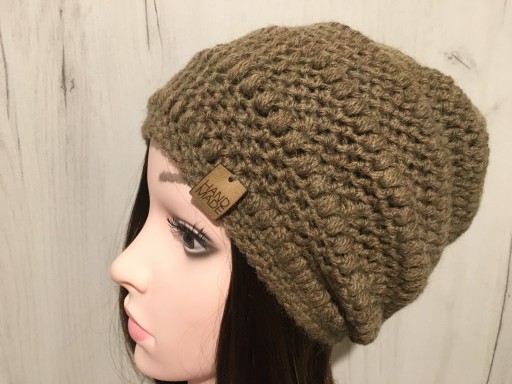 Zdjęcie oferty: Czapka Beanie ręcznie robiona 100% wyjątkowa