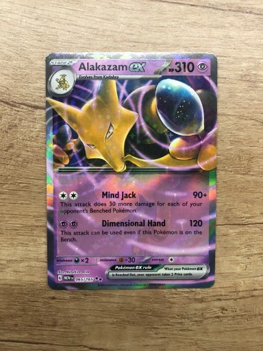 Zdjęcie oferty: pokemon alakazam ex 065/165 mew 151