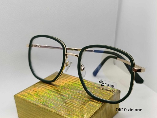 Zdjęcie oferty: Okulary zerówki filtr blue light;Zielone