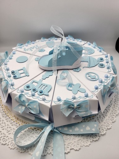 Zdjęcie oferty: Papierowy tort na baby shower, roczek lub narodzin
