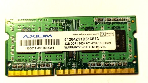 Zdjęcie oferty: Pamięć 4GB DDR3-1600 PC3-12800 DELL M6600 FVAT